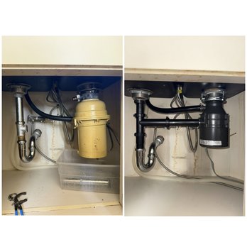 PipeOn Plumbing - Garbage disposal replacement with new drain connections. Clean and professional installation. - Plumbing Near Me - San Jose, California PipeOn Plumbing - Garbage disposal replacement with new drain connections. Clean and professional installation. - Plumbing Near Me - San Jose, California