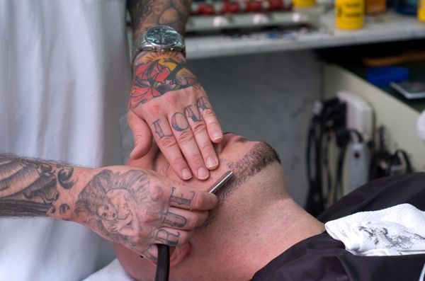 Traditional mens hot lather shaves - From hot towel shaves to all kinds of haircuts we love what we do. Traditional mens hot lather shaves - From hot towel shaves to all kinds of haircuts we love what we do.