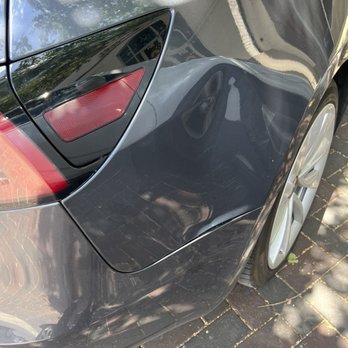 The Dent Repair Shop - Before the fix. - Body Shops Near Me - Austin, Texas