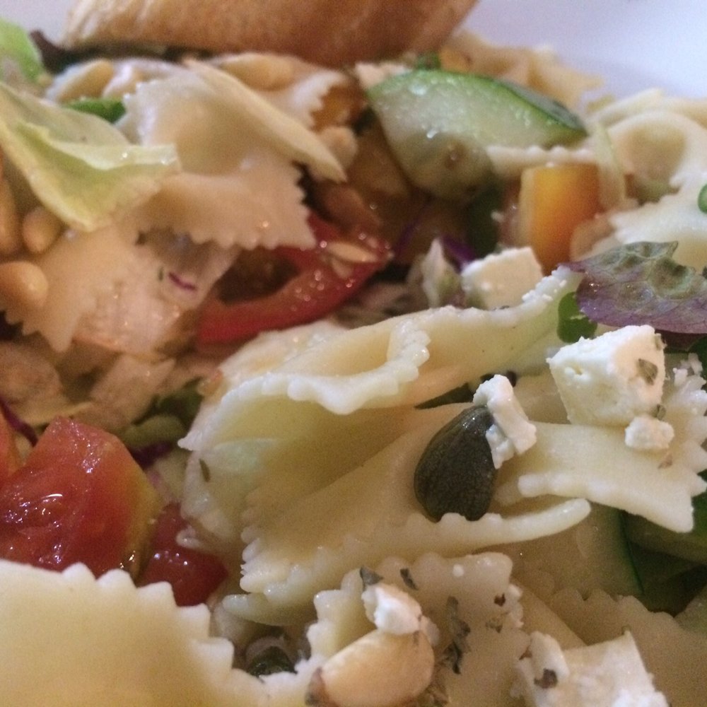 Cyma - Greek salad ((yes folks that is pasta in a Greek salad) - Greek Near Me - Quezon City, NCR Cyma - Greek salad ((yes folks that is pasta in a Greek salad) - Greek Near Me - Quezon City, NCR