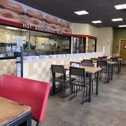 Krispy Kreme - So cute--the put Krispy Kreme paper hats at all of the tables.