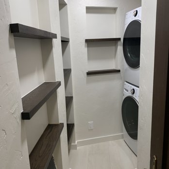 One Week Bath - New laundry room - used space from a walk-in closet from adjacent bedroom - General Contractors Near Me - Van Nuys, California