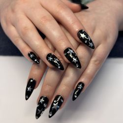 Bam&Everything Glam - Gel X medium, almond, extention