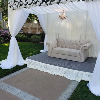 Modish Events and Decor - Bride and Groom 4 post canopy. - Party & Event Planning Near Me