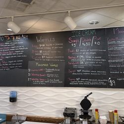 Cream Over Waffles - Menu!!