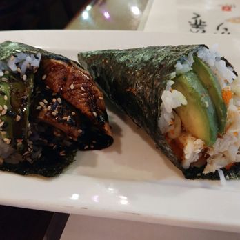 Sushi Yoshi - eel and real crab handrolls - Sushi Bars Near Me - Vienna, Virginia Sushi Yoshi - eel and real crab handrolls - Sushi Bars Near Me - Vienna, Virginia