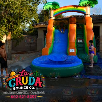 La Cruda Bounce Company - Tropical Water Slide Set up in Surprise AZ! - Bounce House Rentals Near Me - Youngtown, Arizona La Cruda Bounce Company - Tropical Water Slide Set up in Surprise AZ! - Bounce House Rentals Near Me - Youngtown, Arizona