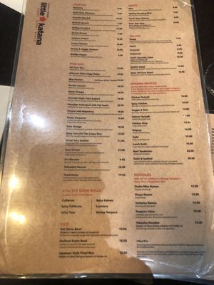 Menu photo 1 Little Katana - Las Colinas Irving, TX