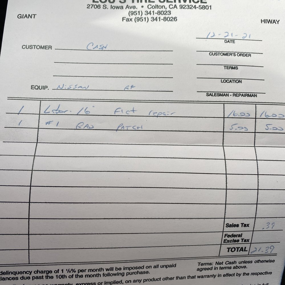 Evidence how they charged me five dollars for a patch on a tire They didn't even dunk to test patch. 16 for labor 5 for patch plus .39. Evidence how they charged me five dollars for a patch on a tire They didn't even dunk to test patch. 16 for labor 5 for patch plus .39.