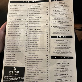 Pastaio - Drink Menu - Italian Near Me - Grosse Pointe, Michigan Pastaio - Drink Menu - Italian Near Me - Grosse Pointe, Michigan