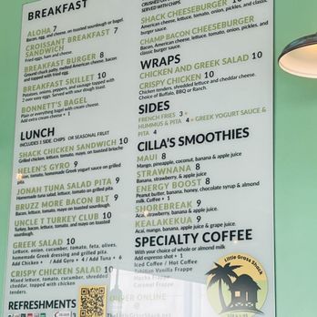 Little Grass Shack - Wall mounted menu - Juice Bars & Smoothies Near Me - Cocoa, Florida Little Grass Shack - Wall mounted menu - Juice Bars & Smoothies Near Me - Cocoa, Florida