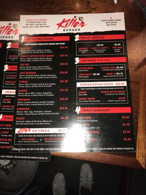 Menu photo 5 Killer Burger Gresham Gresham, OR