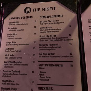 The Misfit - The signature, seasonal cocktails! - Cocktail Bars Near Me - Saratoga Springs, New York The Misfit - The signature, seasonal cocktails! - Cocktail Bars Near Me - Saratoga Springs, New York
