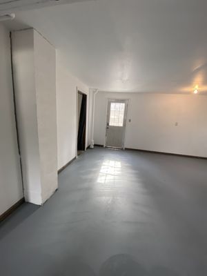 Home remodel - Epoxy coated the whole downstairs of a house except for the bathroom Home remodel - Epoxy coated the whole downstairs of a house except for the bathroom