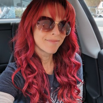 Arimana Wellness Center - Variations of pink and red and...bangs! ‍ - Hair Stylists Near Me
