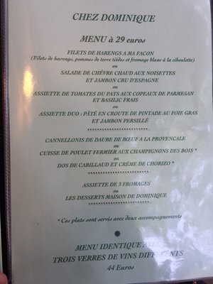 Menu photo 5 Chez Dominique Fontaine-de-Vaucluse, 84