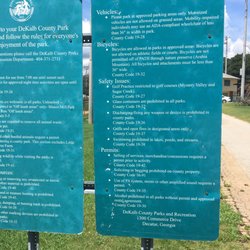 Redan Park Disc Golf Course - Rules of the park