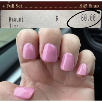 Grand Nails Salon - 60$ with no explanation for this? - Nail Salons Near Me - Raleigh, North Carolina