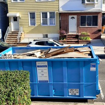 Bin Drop Dumpster Rental - The full dumpster. Plaster is heavy so it was overweight. - Dumpster Rental Near Me - Carlstadt, New Jersey