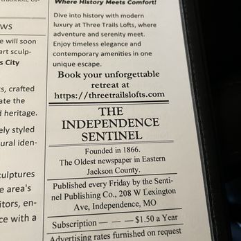 The Sentinel Room - Cocktail Bars Near Me - Independence, Missouri The Sentinel Room - Cocktail Bars Near Me - Independence, Missouri