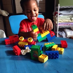 Marlon loves playing with blocks