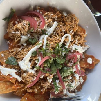 Pepe's Cantina - Chilaquiles with red sauce - Mexican Near Me - Winter Park, Florida Pepe's Cantina - Chilaquiles with red sauce - Mexican Near Me - Winter Park, Florida