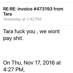 Mark H Knauf,CPA - Real classy. The bill wasn't even from me.