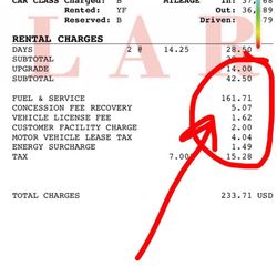 Dollar Car Rental - FUEL and SERVICE. They screwed me. Screwed me!!!!!!!