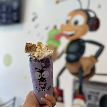 Ant's Ice Cream - Taro Ube Ice Cream Float was yum! 10.18.24 - Ice Cream & Frozen Yogurt Near Me - Garden Grove, California