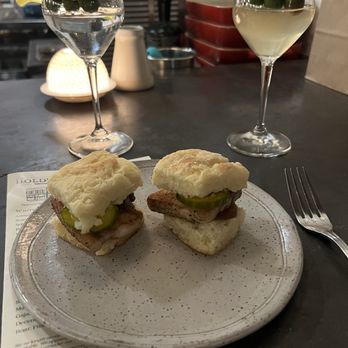J C Holdway - Pork belly biscuits - New American Near Me - Knoxville, Tennessee J C Holdway - Pork belly biscuits - New American Near Me - Knoxville, Tennessee