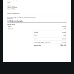 Curio Storage Silsbee - This shows they RANDOMLY added a $3 fee AFTER everything was paid IN FULL and AFTER the invoice for June had already been generated.