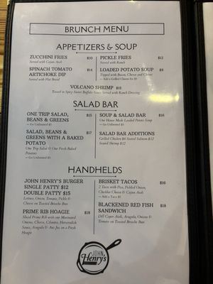 Menu photo 2 John Henry's Grill Rome, GA Menu photo 2 John Henry's Grill Rome, GA