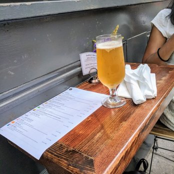 The Half Pint / Ernie's Bar - Table seating outside - American Near Me - New York, New York The Half Pint / Ernie's Bar - Table seating outside - American Near Me - New York, New York