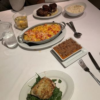 Ruth's Chris Steak House - GARLIC MASHED SWEET POTATO CASSEROLE LOBSTER MAC & CHEESE LAMB CHOPS GARLIC CRUSTED SEA BASS - Steakhouses Near Me - Troy, Michigan