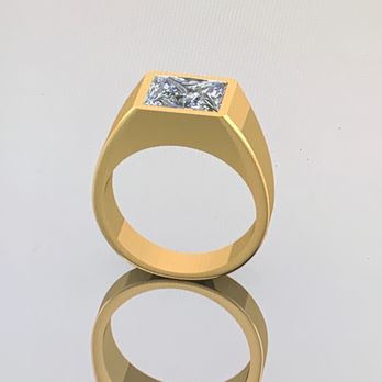 Taj Jewelry - 18k gold and rectangular diamond - Jewelry Near Me - New York, New York Taj Jewelry - 18k gold and rectangular diamond - Jewelry Near Me - New York, New York