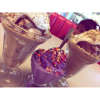 Dewar's Candy Shop - 2 small chocolate Sunday's with marshmallow and walnut toppings Kids Sunday (bubblegum ) with sprinkles - Ice Cream & Frozen Yogurt Near Me - Bakersfield, California Dewar's Candy Shop - 2 small chocolate Sunday's with marshmallow and walnut toppings Kids Sunday (bubblegum ) with sprinkles - Ice Cream & Frozen Yogurt Near Me - Bakersfield, California