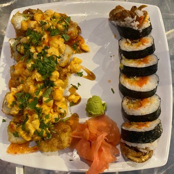 Trapper's Sushi - Vader roll (left) and spider roll (right) - Sushi Bars Near Me - North Bend, Washington