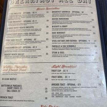 The Eating Establishment - Menu - American Near Me - Park City, Utah