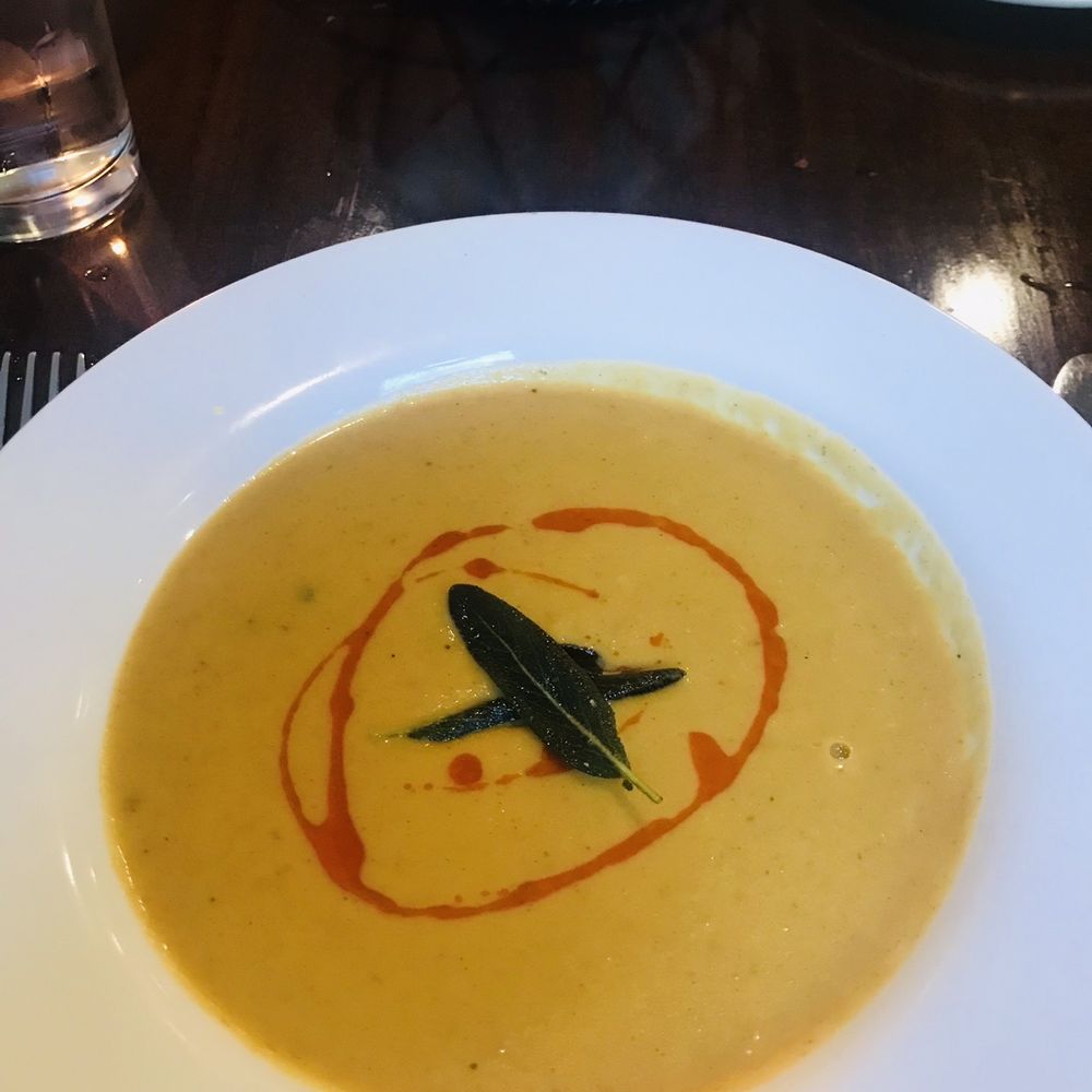 Hampton Street Vineyard - Pumpkin Veloute Soup - New American Near Me - Columbia, South Carolina Hampton Street Vineyard - Pumpkin Veloute Soup - New American Near Me - Columbia, South Carolina