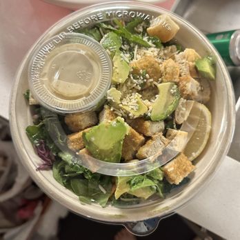 Veggie Grill by Next Level - Power Greens Caesar Salad "extra" avocado - Vegan Near Me - Burbank, California