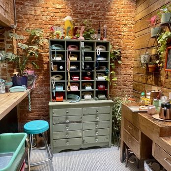 Landline Doughnuts & Coffee - This is where condiments are located - cutest little room!!! - Donuts Near Me - Longmont, Colorado Landline Doughnuts & Coffee - This is where condiments are located - cutest little room!!! - Donuts Near Me - Longmont, Colorado