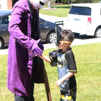 Hero 4 Hire - Joker up to his old tricks with mini Batman - Party & Event Planning Near Me Hero 4 Hire - Joker up to his old tricks with mini Batman - Party & Event Planning Near Me