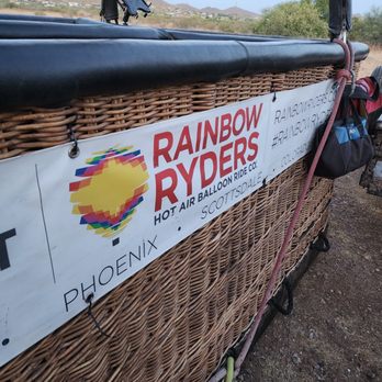 Rainbow Ryders Hot Air Balloon Ride - Rainbow Ryders basket - Hot Air Balloons Near Me - Glendale, Arizona