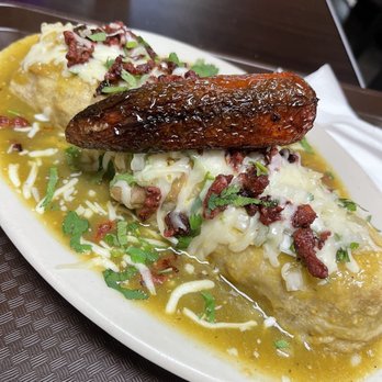Lupita's Restaurant - Wet Burrito De Pastor, w/green sauce. - Mexican Near Me - Oxnard, California