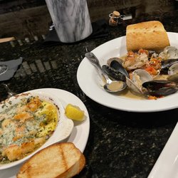 Bohemios Wine & Beer Tapas Bar - Lobster Cargot and mussels/clams/shrimp