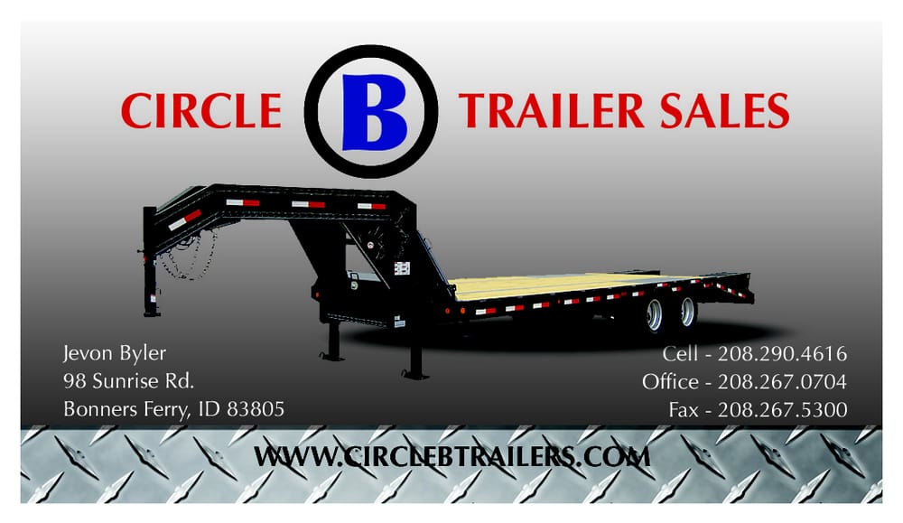 CIRCLE B TRAILER SALES Updated September 2024 98 Sunrise Rd