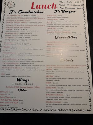 Menu photo 7 Smackin J's Deli & Grill Pompano Beach, FL