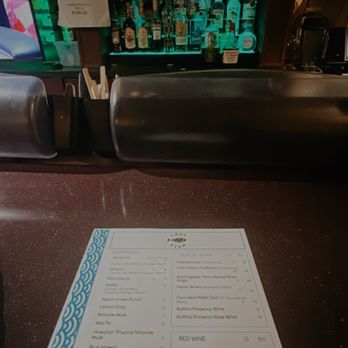 Lazy Fish - Bar menu and cocktail setup - Lounges Near Me - Honolulu, Hawaii