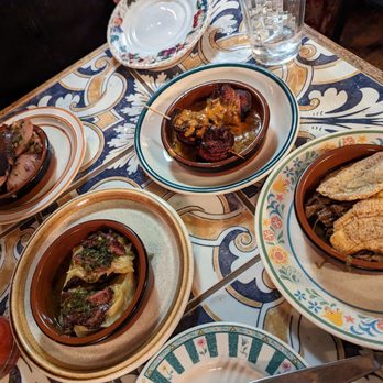 Under the Moon Cafe - From left to right: octopus, skirt steak, bacon wrapped dates, mushrooms - Breakfast & Brunch Near Me - Bordentown, New Jersey Under the Moon Cafe - From left to right: octopus, skirt steak, bacon wrapped dates, mushrooms - Breakfast & Brunch Near Me - Bordentown, New Jersey