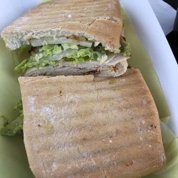 Cafe Dolce - chicke panini: could use some more time on the press - Coffee & Tea Near Me - Solvang, California